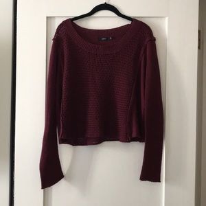 Maroon Knitted Sweater
